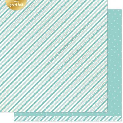 Lawn Fawn Designpapier Candy Cane Lane - Snow Flurry